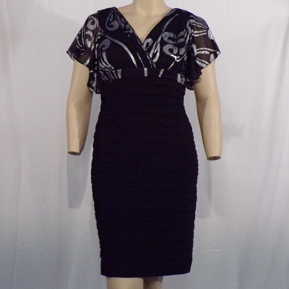 EY Boutique Black and Silver Dress